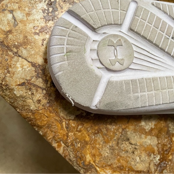 Under Armour Dark Blue and White Slides - Picture 3 of 6